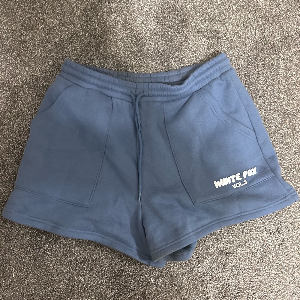 White Fox Sweat Shorts